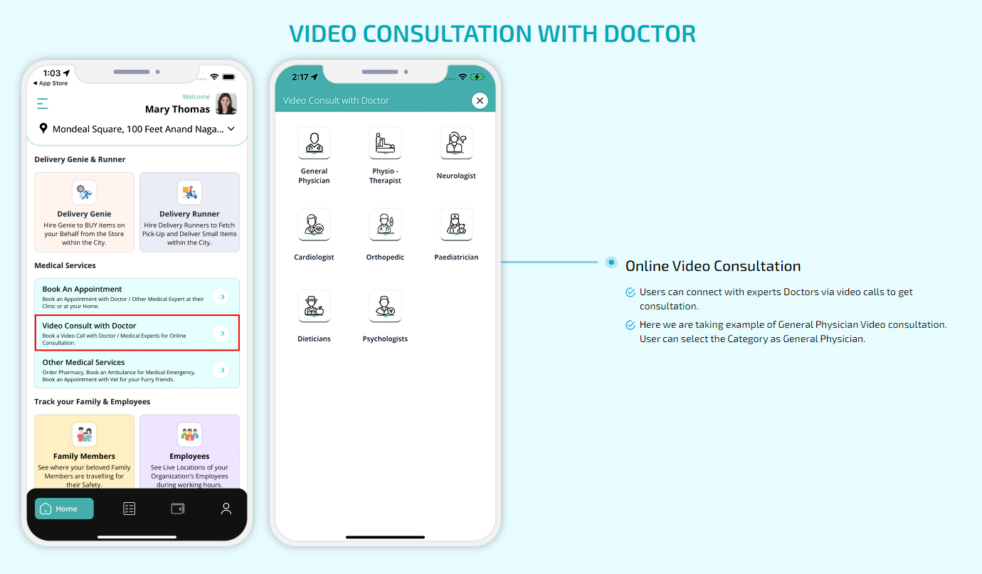 video consultation with doctor