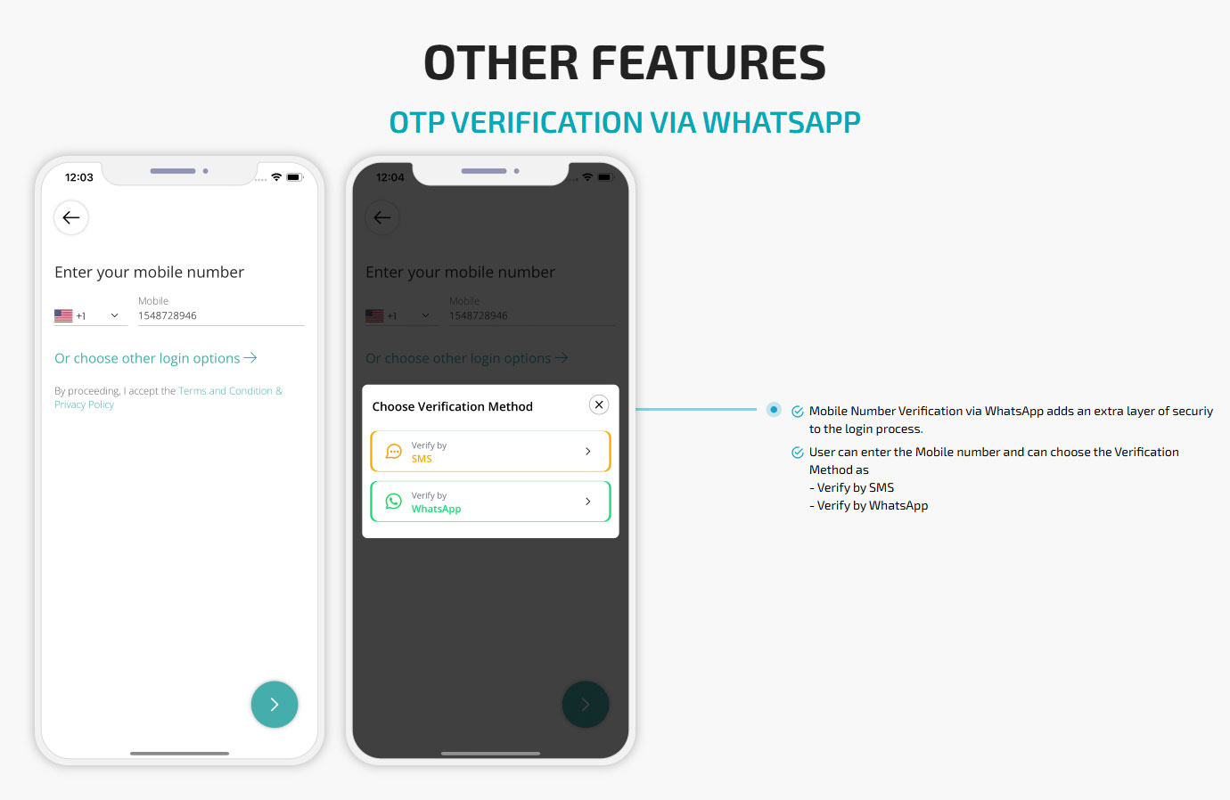 Otp Verification via Whatsapp