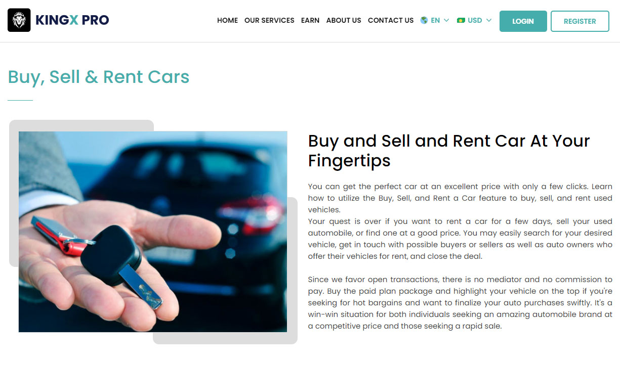 buy sell & rent car Page